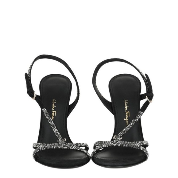 Ferragamo Jole X5 Crystal Embellished Heels - NWT